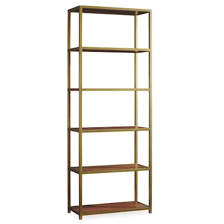 NYPL Tall Metal Bookcase with 5 Shelves